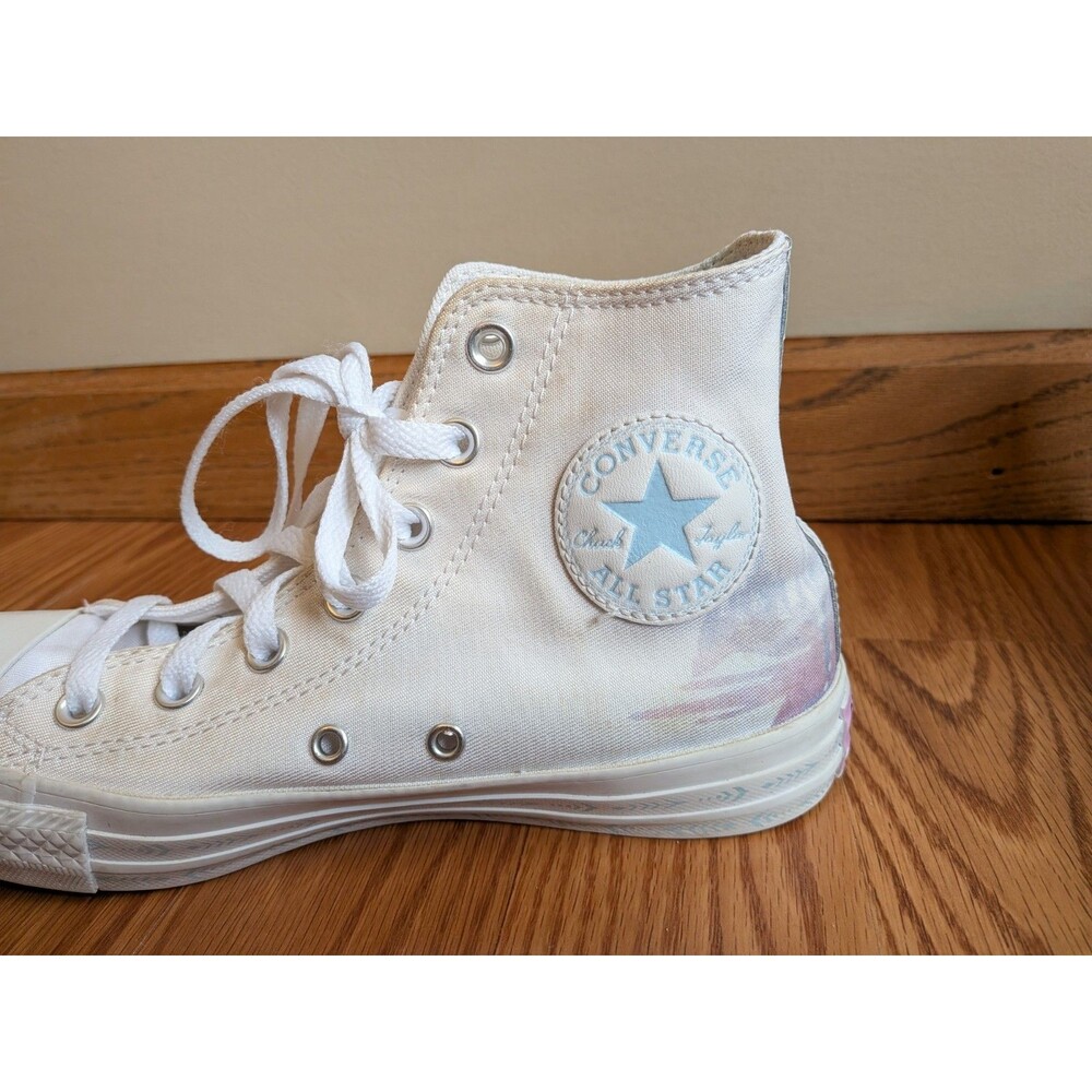 Converse All Star Disney Frozen 2 Movie Elsa Hi-Tops Chuck Taylor Womens Size 8 - Picture 11 of 13